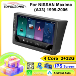 Auto Carplay IPS NISSAN Maxima jaoks(A33)1999-2006 Android Raadio Auto GPS Navigatsioon Multimeedia Video Stereo M&auml;ngija 4G BT 2din DVD 4 core 2+32CP blue