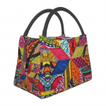 Kizomba Samakaka Ankara Prindiga isoleeritud l&otilde;unakott Aafrika mustriga vahadisainiga jahuti termiline bento karp kontorisse piknikule reisile 28x17x16cm