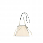 Ehtne Nahast Naiste Kott Moodne &Uuml;he&otilde;laline Crossbody Koppkott Veisenahast T&otilde;mblukuga V&auml;ike Kott valge