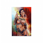 Seksikas Naine L&otilde;uendimaal Plakat Grafiti T&uuml;druk Seinakunst Prinditud Dekoratiivne Pilt Moodne Elutuba Kodu Dekoratsioon Raamimata 30x40cm