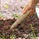 Garden Dibber Wooden Gardening Supplies Tapered Gauge 15cm Handheld Simple to Use for