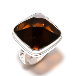 Natural Topaz Gemstone Handmade 925 Sterling Silver Jewelry Ring Size 10 i3y27