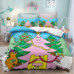 Barbapapa multikas tekikott Anime 3D-tr&uuml;kiga Armas laste magamistoakomplekt Pol&uuml;ester T&auml;iskasvanu kingitus 2/3 tk Voodipesu EU Double(200x200cm)