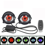 Kuradi silma lamp LED d&uuml;naamiline auto l&auml;&auml;ts esituled &uuml;mbritsev valgus modifitseeritud GM mootorratta l&auml;&auml;ts esituled black