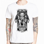 Asian Size Print Great Old One Cthulhu Funny Faith T-s&auml;rk L&uuml;hikeste varrukatega O Kaelus T S