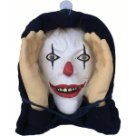 Hirmutav Piiluja Halloweeni Kaunistus, Hirmutav Piiluja Aknapettus, Sise- ja V&auml;lisaknale Riputatav Mask &Otilde;uduspeo Kingituseks style B beige