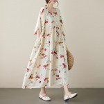 Pluss-suuruses boheemlaslikus stiilis pikk kleit lilleprindiga vabaaja lahtise volangiga plisseeritud daamide &uuml;lisuured kleidid l&uuml;hikeste varrukatega naiste kleit One Size