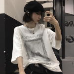 Naiste T-s&auml;rk Harajuku Goth Naiste T-s&auml;rk Esteetiline lahtine punk Dark Grunge Naiste gooti top T-s&auml;rgid Riided Y2k t&auml;navar&otilde;ivad XL