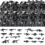 Linnapolitsei Hiina Eri&uuml;ksused Ehitusklotsid R&uuml;nnakus&otilde;dur SWAT Figuurid Gaasikaitsemask S&otilde;jalised Relvad Klotsid M&auml;nguasjad Lapsed