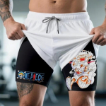 Muay Thai Kickboxing Poks MMA Piraat &Uuml;hes t&uuml;kis Luffy Zoro &Otilde;lgk&uuml;bar Multikas Jaapan L&uuml;hikesed p&uuml;ksid Unisex Treening Kiiresti kuivav Tr&uuml;kitud Fitnessi treening M