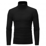 T-s&auml;rk &Uuml;hev&auml;rviline Pikkade Varrukatega Puuvillane Meeste Turtleneck Slim Basic &Uuml;laosa Kevadeks XXL valge