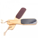 Kahepoolne jalaviil Jalavasp Pedik&uuml;&uuml;ririistad Jalad Surnud Naha Paksendite Eemaldaja Puidust K&auml;epidemega Jalakraabits Liivapaber Jalahooldus 1pc