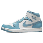 Air Jordan 1 Mid University Blue Naiste Tossud Valge Seil Kulumis-Sinine BQ6472-141 35.5