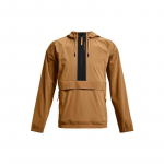 Under Armour Rush Series Popover Poolt&otilde;mblukuga Kootud Treening Kapuutsiga Jakk Meestele Pealisr&otilde;ivad Pruun 1366188-277 M