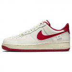 Nike Air Force 1 07 Sail Gym Red Tikitud Swoosh Unisex Tossud Kreemjas Kookospiimjas Flat-Pewter FV0392-101 36.5