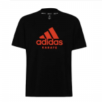 Adidas niiskust imav laia l&otilde;ikega &uuml;mmarguse kaelusega spordikihiline vabaaja l&uuml;hikeste varrukatega T-s&auml;rk unisex topid must punane ADICTKP-BR S