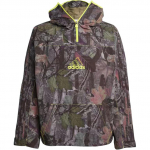 Adidas Logo Camouflage L&otilde;dva L&otilde;ikega Kapuutsiga Pikkade Varrukatega Jakk Meeste Jakk Oliiviroheline JD5417 M