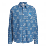 Adidas Originals City Skate Vabaaja Mood L&otilde;tv Pikkade Varrukate S&auml;rk Meeste s&auml;rgid Hele-Denim-Sinine Valge JN1662 2XL