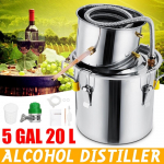 T&otilde;hus 3/5/8GAL Destilleerija Moonshine Alkoholi Destilleerija Majapidamises Roostevaba Teras DIY Vesi Vein Eeterlik &Otilde;li Pruulimiskomplekt 3 gallons