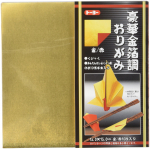 Toyo 008101 Luksuslik Kuldlehega Origami Pakk 10 paberit, 15 cm, Punane/Kuldne,