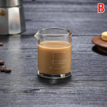 70/150 ml Laius Piimakann Klaas Kaaluga Kuumuskindel Klaas M&otilde;&otilde;teklaas Jigger Espresso Kohvi jaoks Kahe suuga Untsiklaas