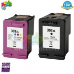 2 tk HP 303 XL tindikassetti - HP - Must - &Uuml;hilduv HP Envy Inspire 7200 - 900 lehek&uuml;lge - Taastatud