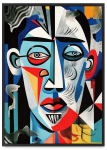 Plakat portret kubizm twarz picasso 21x30 cm
