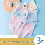 Ailier & Aurora Girls' 3-Pack Leak-Proof Menstrual Underwear L