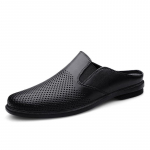 Moodsad ehtsast nahast meeste sussid Moodsad lihtsad sussid Klassikalised muulad Kingad Pehmed libisemiskindlad Meeste poolsaapad Mugavad slip-on Laisad korterid 38