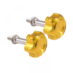 Lihtsalt paigaldatavad istme poldid Honda Monkey 125 jaoks Spetsiaalne alumiinium JB02 JB03 &Uuml;hilduv Monkey125 istmega M6 kuld