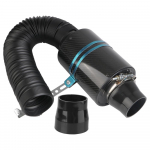 Autotarvikud Toitlustus Suletud Sisselaske Induktsioonitoru Voolikukomplekt Kiudaine Sisselaskefiltri Kast Universaalne 1 Komplekt Auto S&uuml;sinikkiust K&uuml;lma &Otilde;hu Filter Black