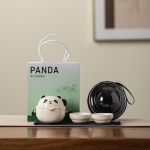 Ruyao Panda Reisi teekomplekt Kaasaskantav teekomplekt V&auml;ljas telkimiseks Kung Fu teekomplekt &Uuml;ks pott Kolm tassi Kuaike tassid