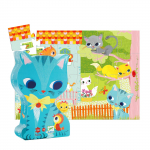 DJECO Pashat & Friends pusle, 24-osaline pusle 3-aastastele, kassi kujundus, &otilde;petlik m&auml;nguasi, kingitus (DJ07207)