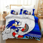 Sonic Kolme Seeria, Kolmeosaline Voodipesu Kodutekstiili Komplekt EU Single 135x200cm