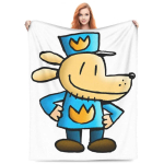 Dog Man Dogman Ja S&otilde;ber Mikrotekid Piknikuf&auml;nnell Voodipesu Katted Diivanile Voodile Soojad Kohandatud Kvaliteetne Voodikate 80x60in beige