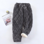 PLUS SUURUS Pikk kapuutsiga hommikumantel Puuvillast polsterdatud flanell Paarise pidžaamakomplekt Talvine lahtine koduriietus Paksendatud soe &ouml;&ouml;r&otilde;ivas 3XL