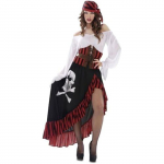 Jouet - VIVING - D&eacute;guisement Bandana Pirate - Multicolore - Taille XXL - Comprend robe et ceinture puhas