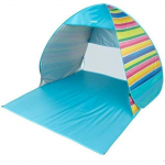 Tente de Plage - AKTIVE - Pop Up - 2 Personnes - Protection UV50 - Sac de Transport sinine