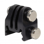 Tegevuskaamera statiivi adapter nailonist siinile paigaldamise adapter kerged tarvikud GoPro EKEN jaoks DJI OSMO Actioni jaoks must