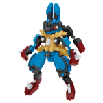 Kawada Nanoblock Mega Lucario RS x 14 x 18 Vanus 12 ja Sisehobi Pok&eacute;mon NBPM_R11, 4,5 cm, &Uuml;les, Kaunistus,