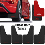 S&uuml;sinikkiudude efektiga poritiivad Mud Flaps Auto poritiivad Tiivakatted Laiendused KOOS kinnitusvahenditega Universaalne Eesmine Tagumine PUNANE 2pcs Black