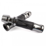 7/8'' 22mml CNC Aluminum Rubber Porous Carved Motorcycle Handle grips For Dirt Bike Pit Bike Motocross Hand Grips CB15