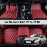 Luksuslik nahast 3D siseosad Kohandatud auto p&otilde;randamatid taskutega P&otilde;randakatted Vaibad Renault Clio 3 2014 2015 2016 Price For 5 seats