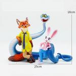Miniso Zootopia2 Loomade Tegevuskuju M&auml;nguasjad J&auml;nes Judy Hopps Rebane Nick Wilde Film Laste Kingitus Kogumisfiguurid