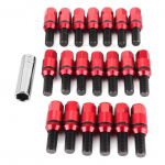 20tk Veljepoldid Poldid Tuuneristiilis Veljekruvi Mutrid M14x1.25 Keermega Sobib M3 F80 M2 F22 F23 Red