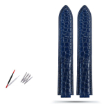Krokodillinahast k&auml;ekella rihm Cartier Blue Balloon WSBB0025 W69012Z4 jaoks 18-11mm 20-12mm 22-14mm Kumer kella rihm Meestele Naistele 14-8mm