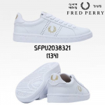 Fred Perry Unisex Nahast B721 Bestseller Kn White/Gold (134)/220