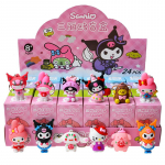 24 tk/komplekt Sanrio Hello Kitty Kuromi Pimekast Anime Kuju Mudel V&otilde;tmehoidja Ripats Dekoratiivne M&auml;nguasi Laste J&otilde;ulukingiks