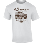 Trenz Shirt Company Ford Bronco Alates 1966 Metsik ja Taltsutamatu L&uuml;hikeste Varrukatega T-s&auml;rk Graafilise Tr&uuml;kiga S valge