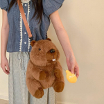 Marmot Pl&uuml;&uuml;sist Seljakott Kawaii Kapibaara Crossbody Pl&uuml;&uuml;sikott Armas Multikakujuline Pl&uuml;&uuml;snukk Fahsion Kawaii Seljakotid Naistele